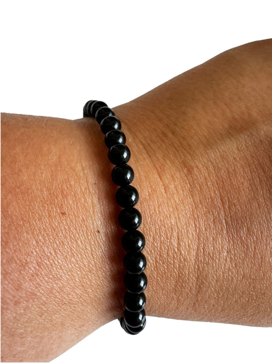 4mm Obsidian Armband