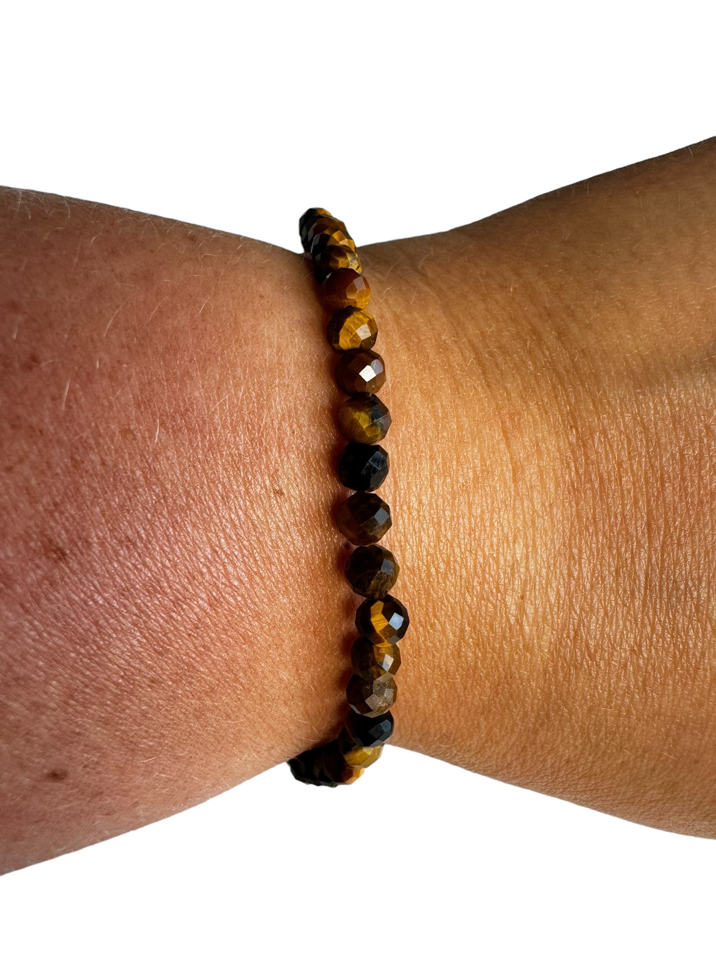 4mm facettiertes Tigerauge Armband