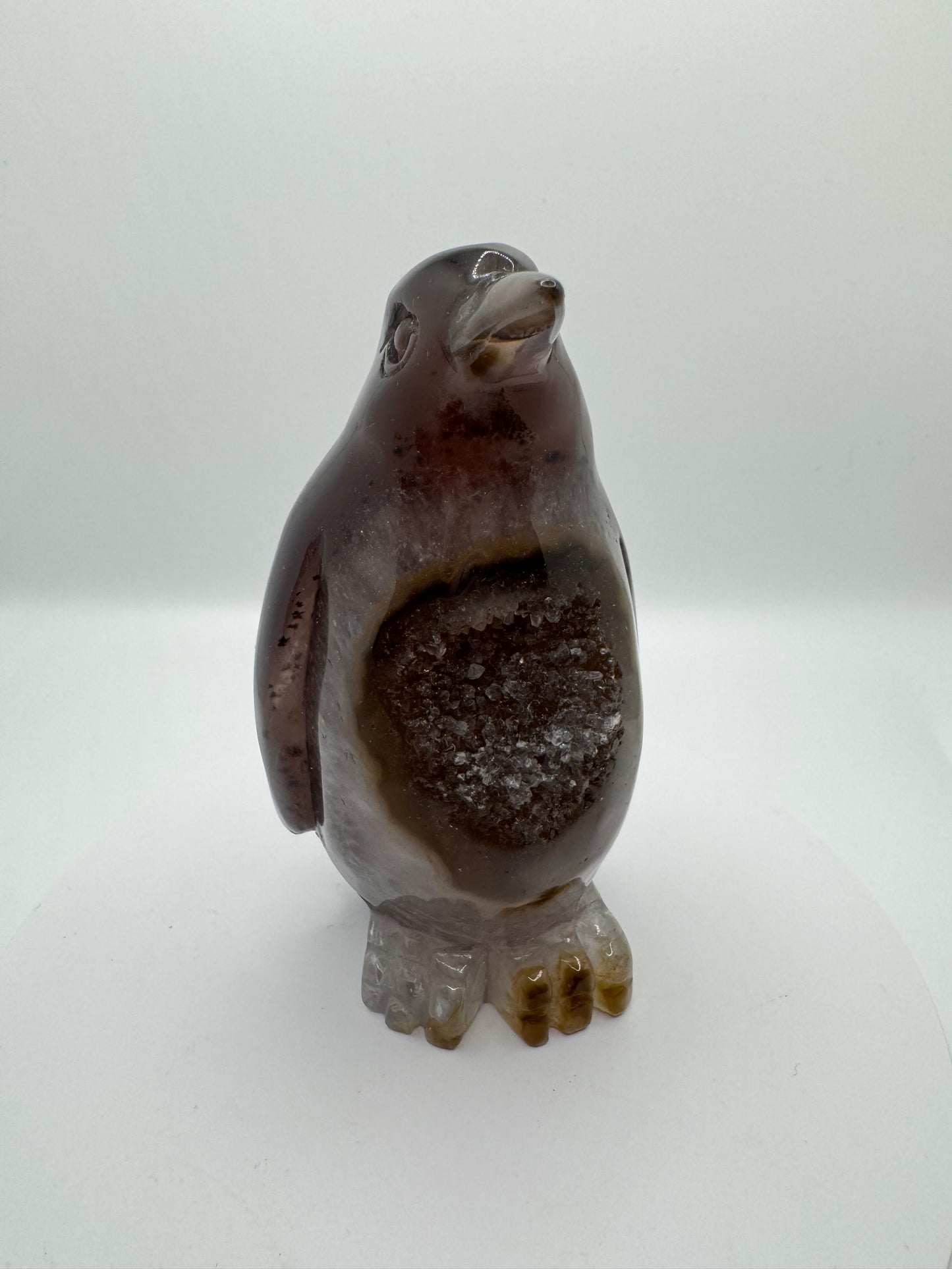 HQ Druzy Achat Pinguin 11cm