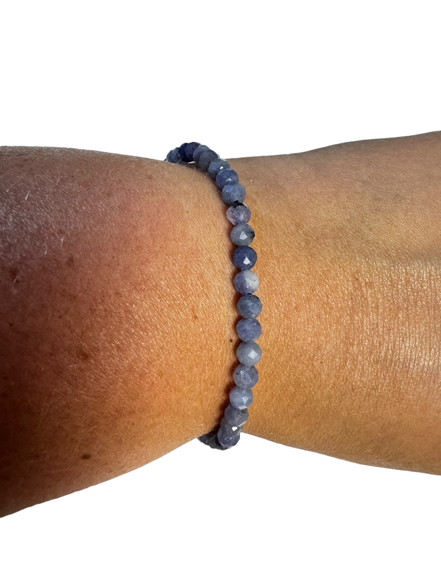 4mm facettiertes Tanzanit Armband