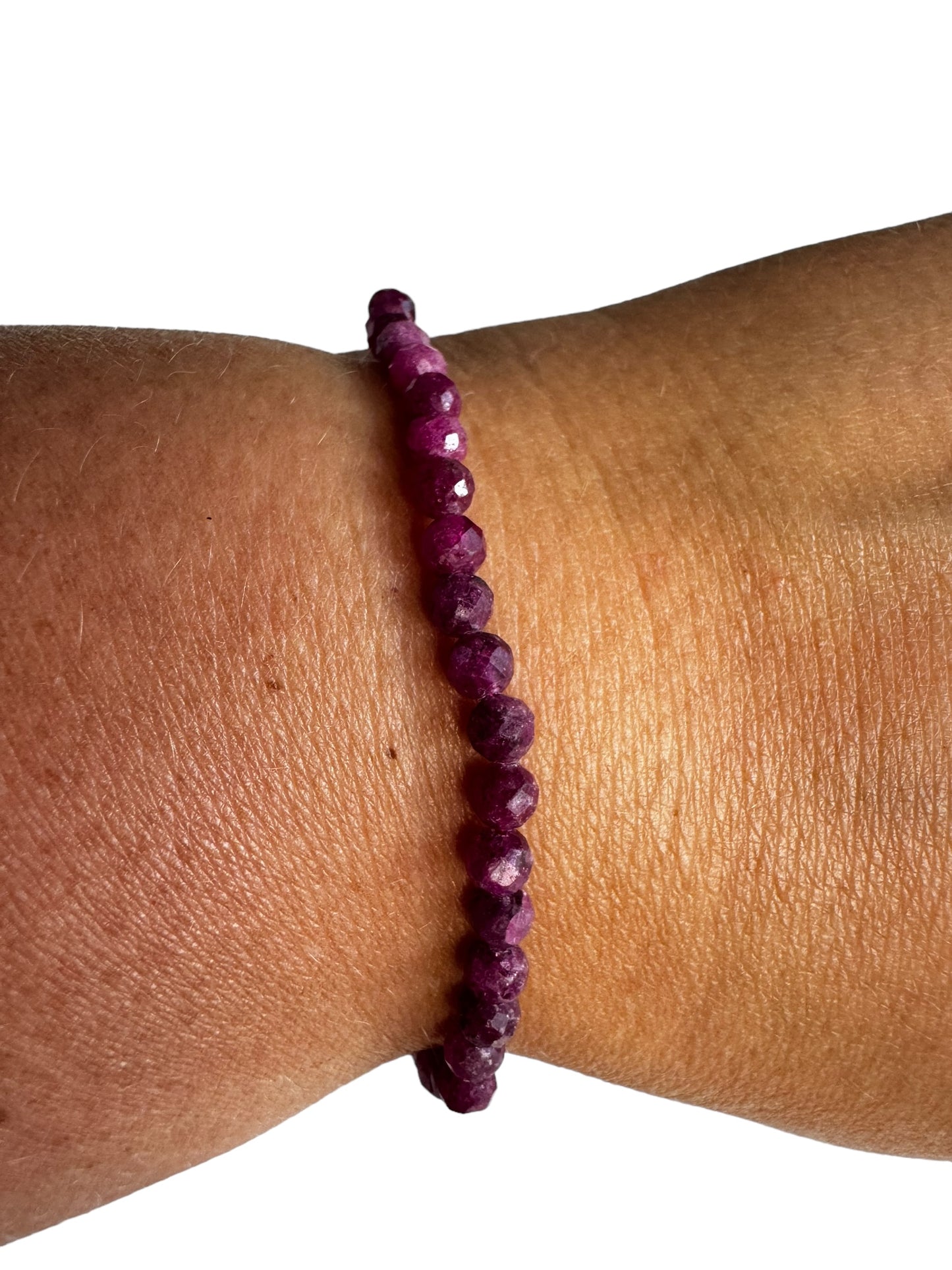 4mm facettiertes Rubi Armband