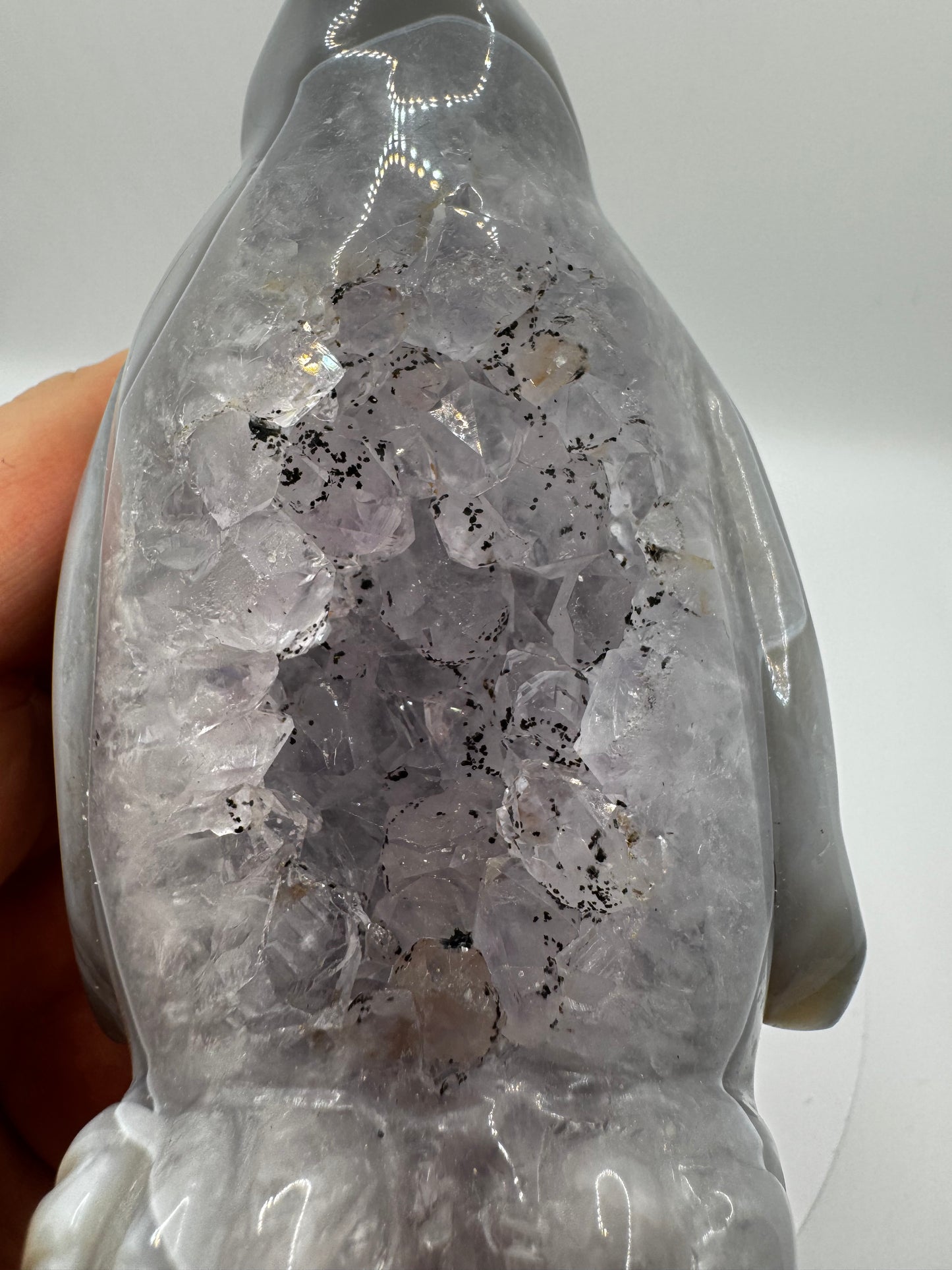 HQ Druzy Achat Pinguin 11cm