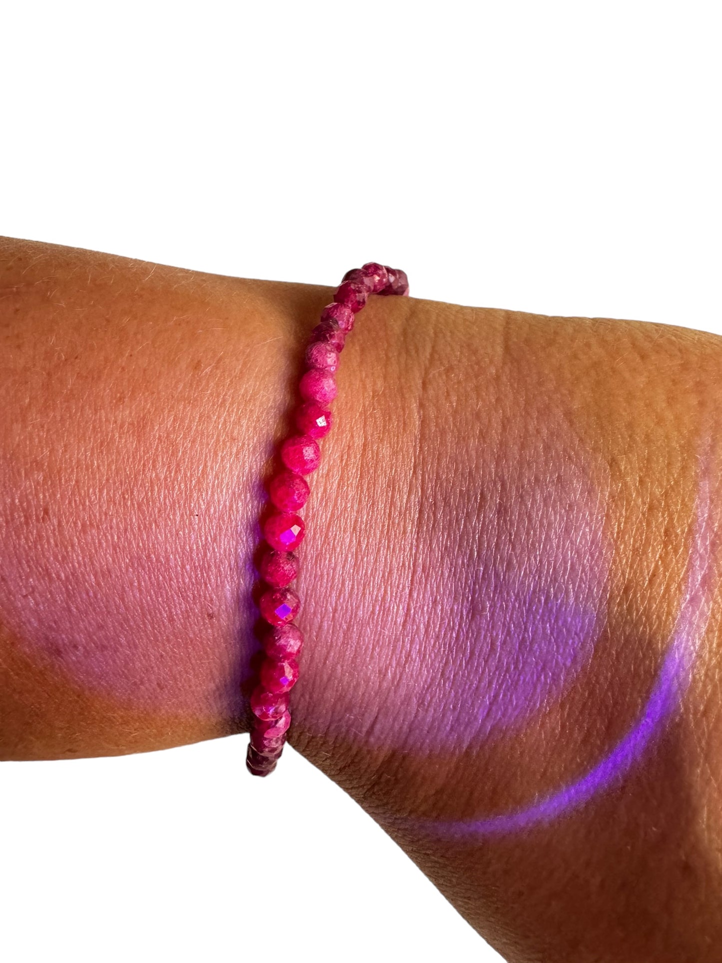 4mm facettiertes Rubi Armband