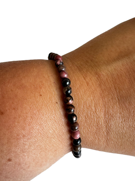 4mm Rhodonite Armband