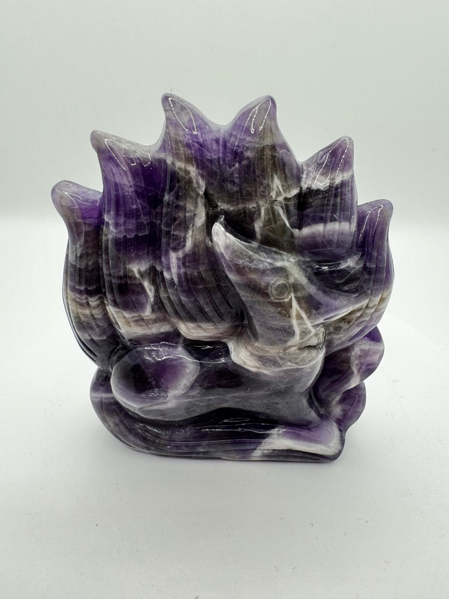 8cm Chevron Amethyst Nine Tail Fuchs