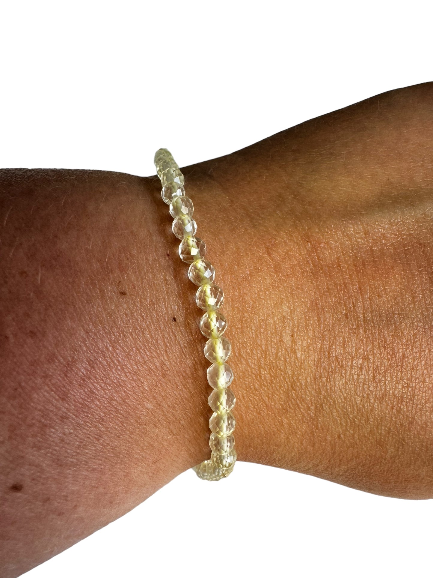 4mm Facettiertes Citrine Armband