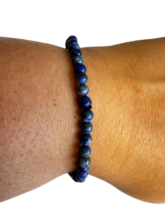 4mm Lapis Lazuli Armband