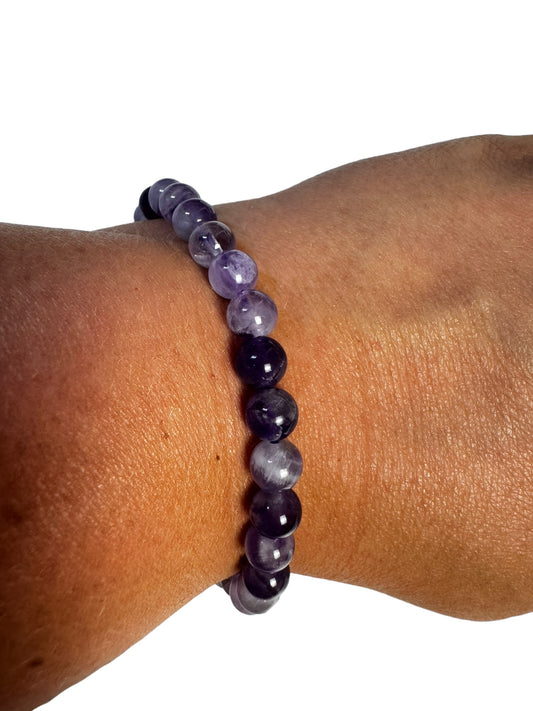 6mm Chevron Amethyst Armband