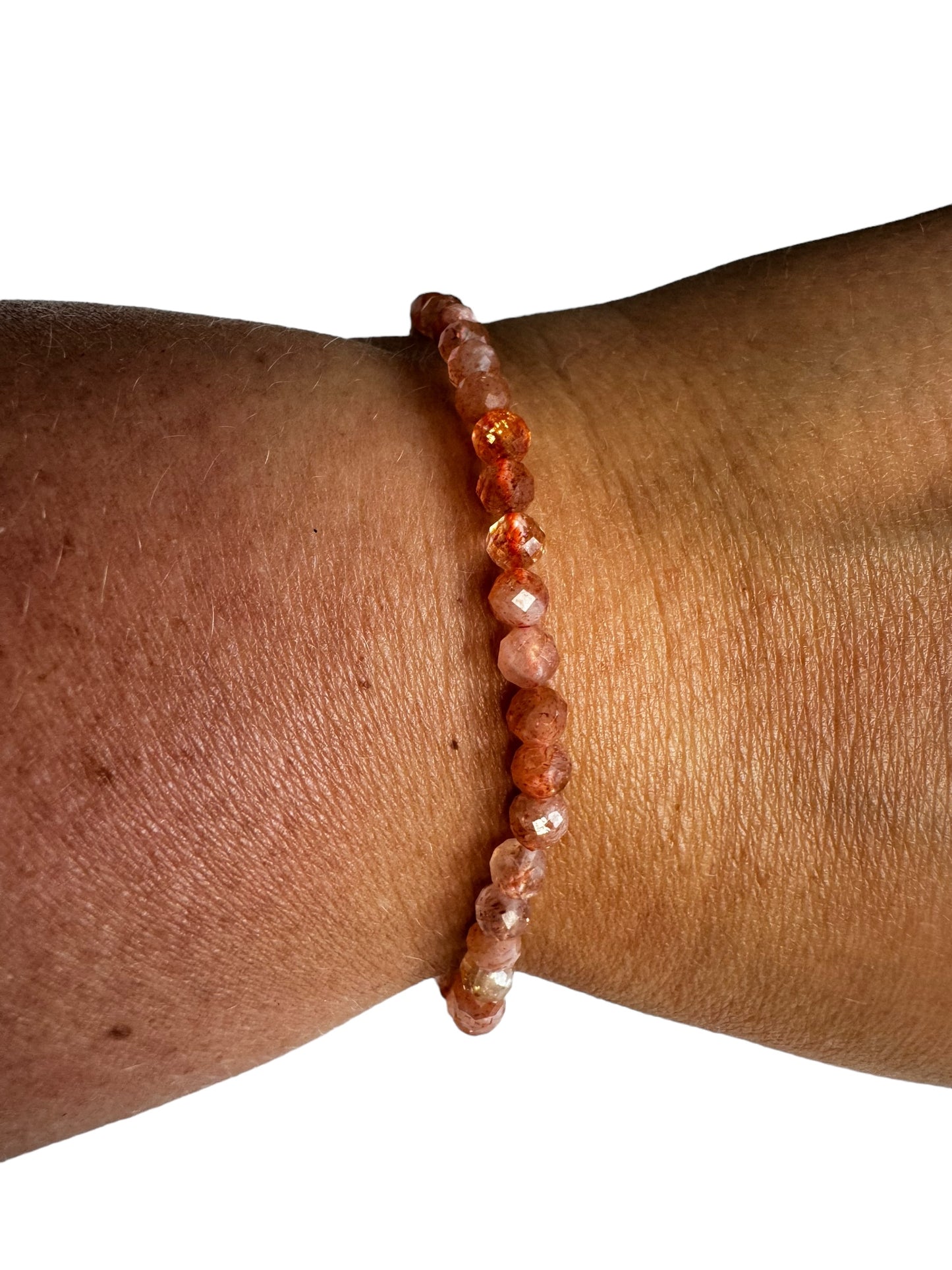 4mm facettiertes Sonnenstein Armband