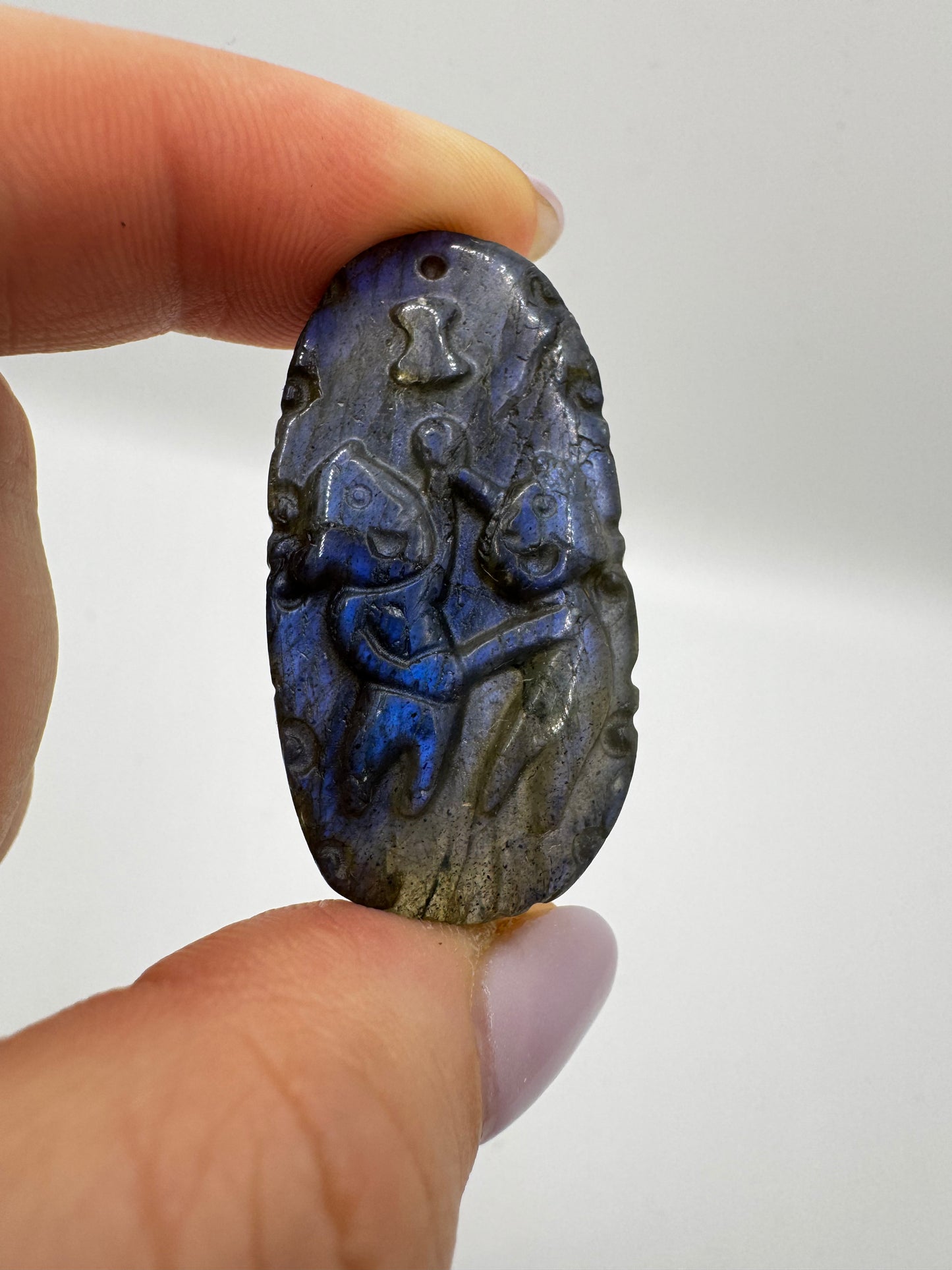 Labradorit Sternzeichen Carvings/ Cabachons 4cm