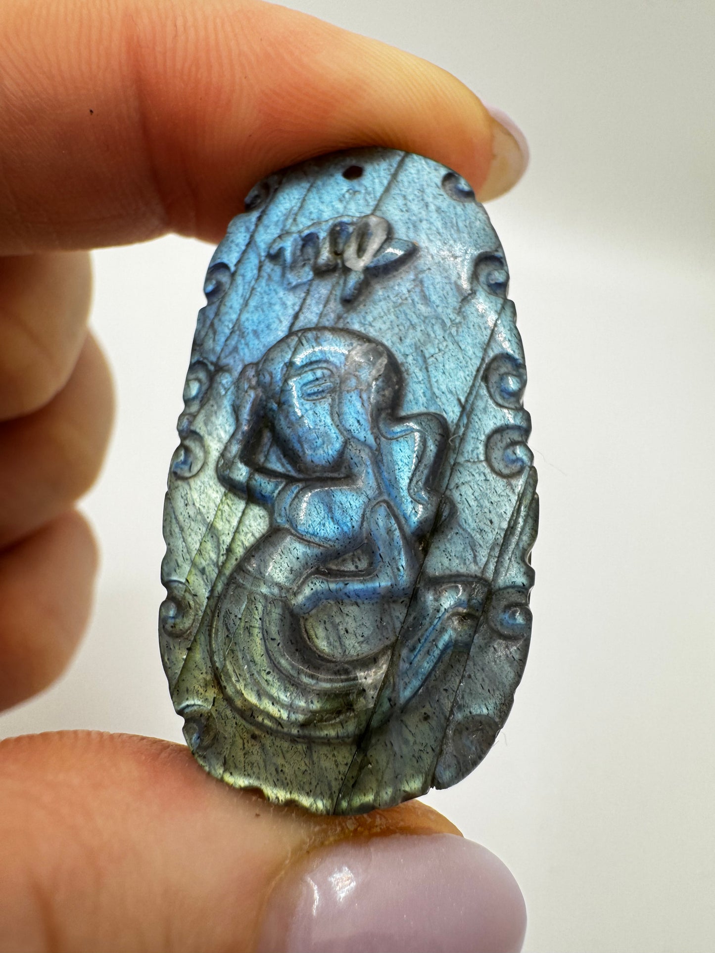 Labradorit Sternzeichen Carvings/ Cabachons 4cm