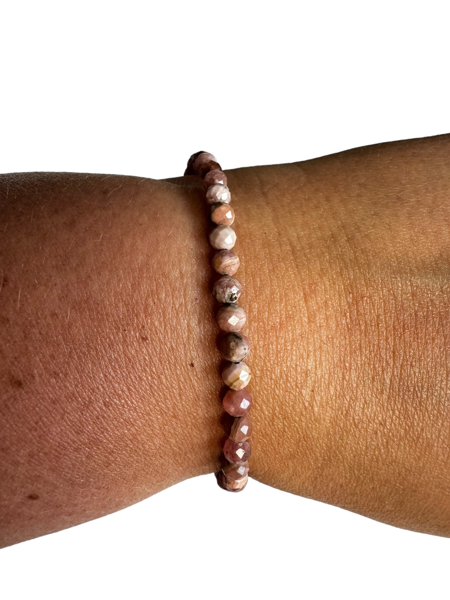 4mm facettiertes Rhodocrosite Armband